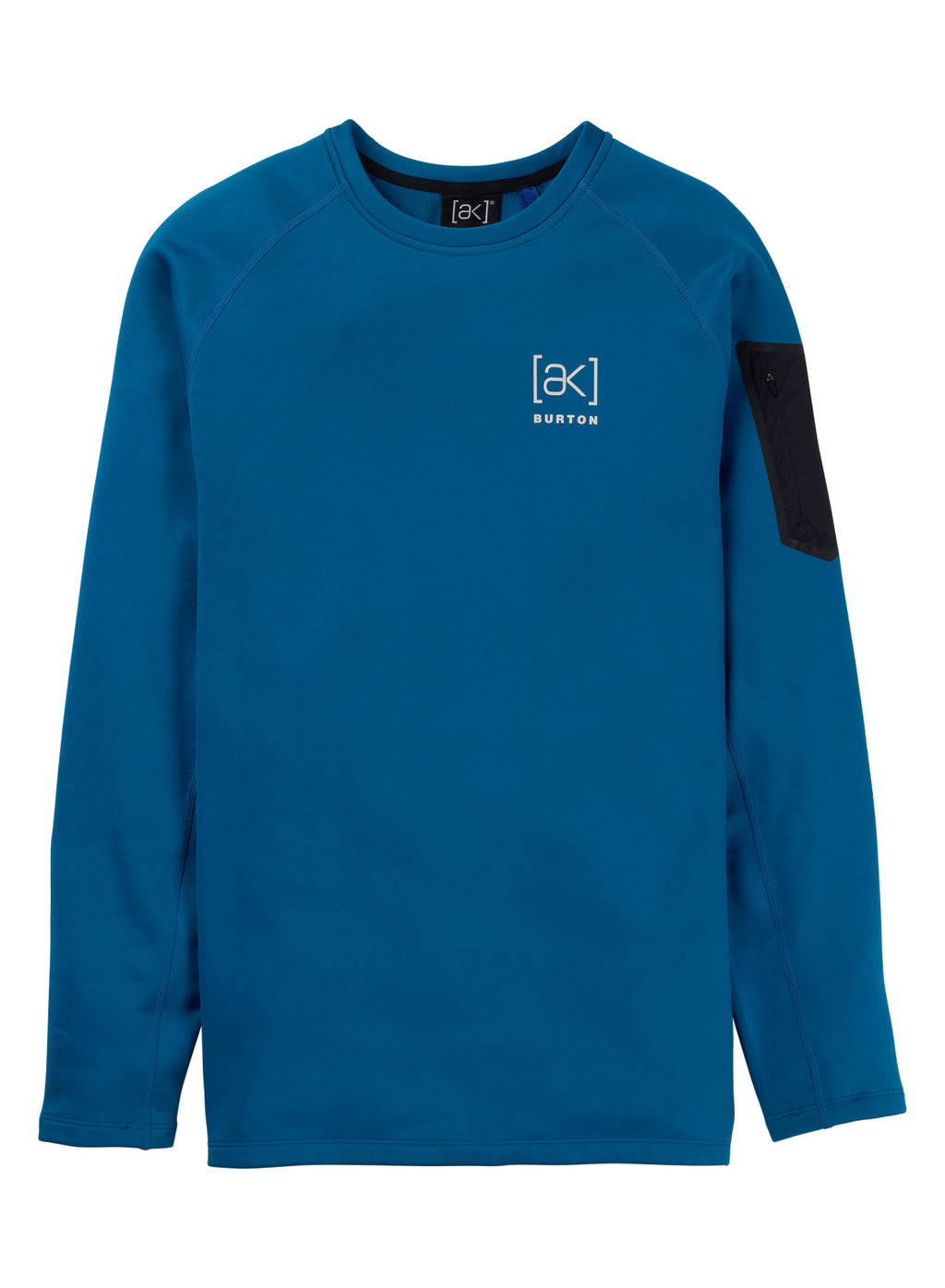 Men's Burton [ak] Baker Stretch Fleece Crew - Blue Teal - Burton Crew Neck Mid