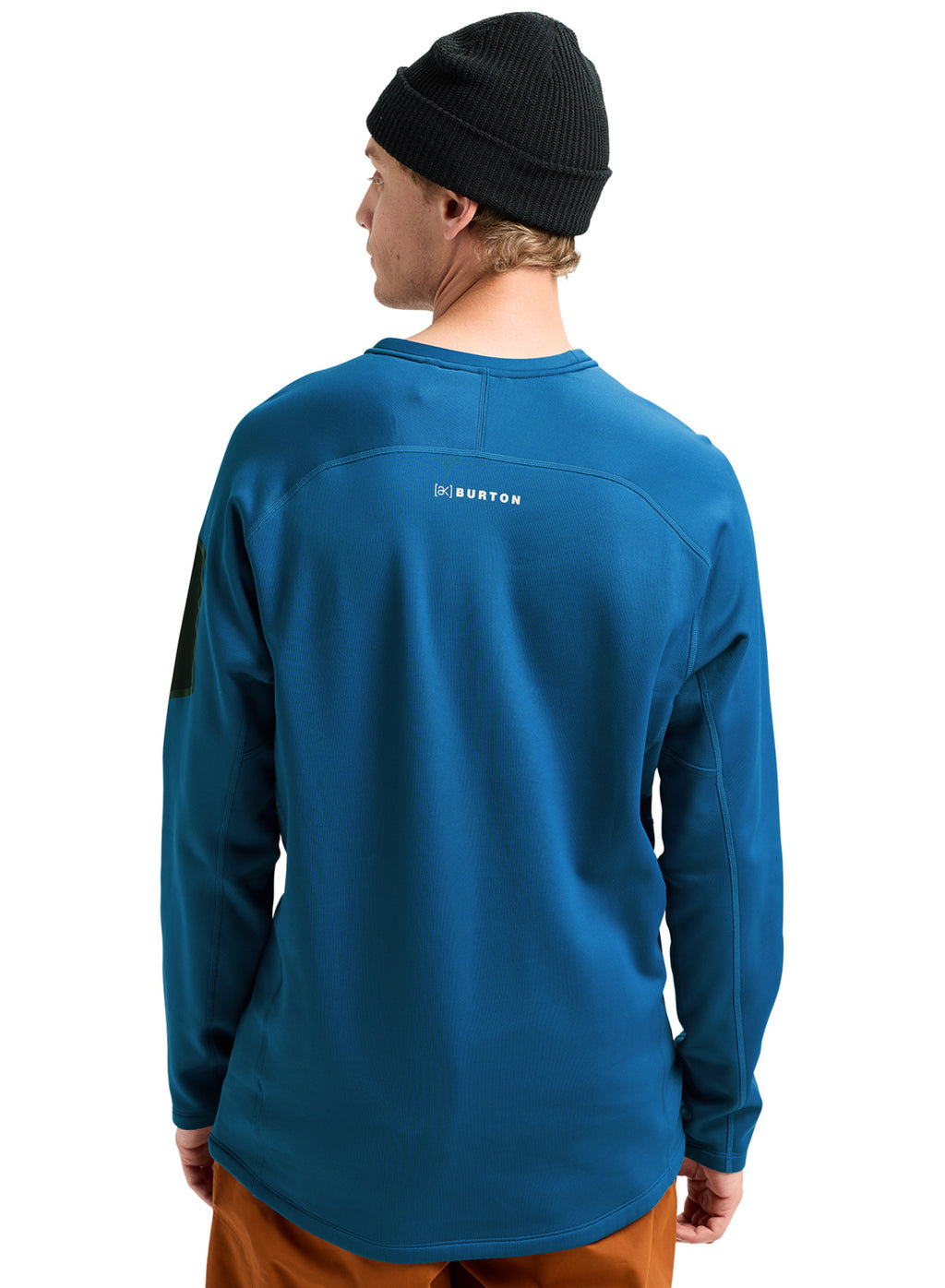 Men's Burton [ak] Baker Stretch Fleece Crew - Blue Teal - Burton Crew Neck Mid - alternate view 4