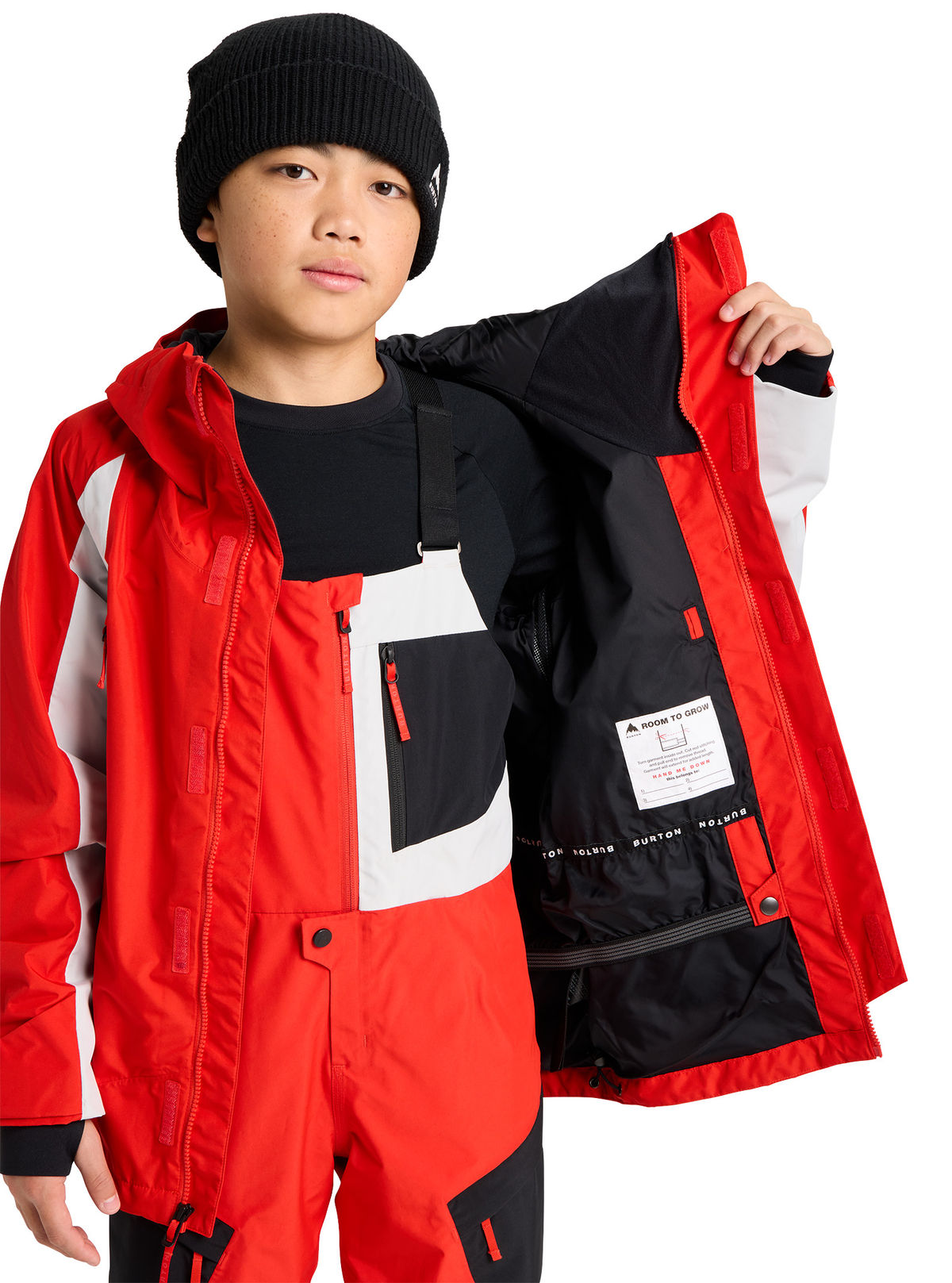 Kids' Burton GORE-TEX Shell Jacket - Flame Scarlet / True Black - Burton Jacket Outerwear - alternate view 2