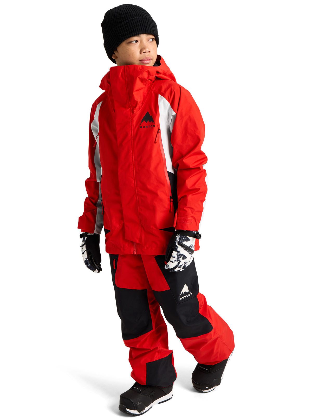 Kids' Burton GORE-TEX Shell Jacket - Flame Scarlet / True Black - Burton Jacket Outerwear - alternate view 3