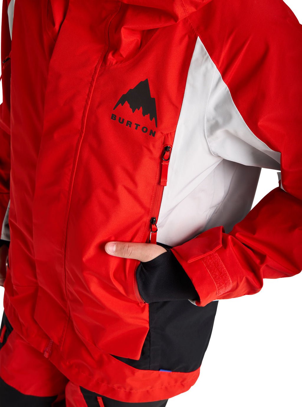 Kids' Burton GORE-TEX Shell Jacket - Flame Scarlet / True Black - Burton Jacket Outerwear - alternate view 7