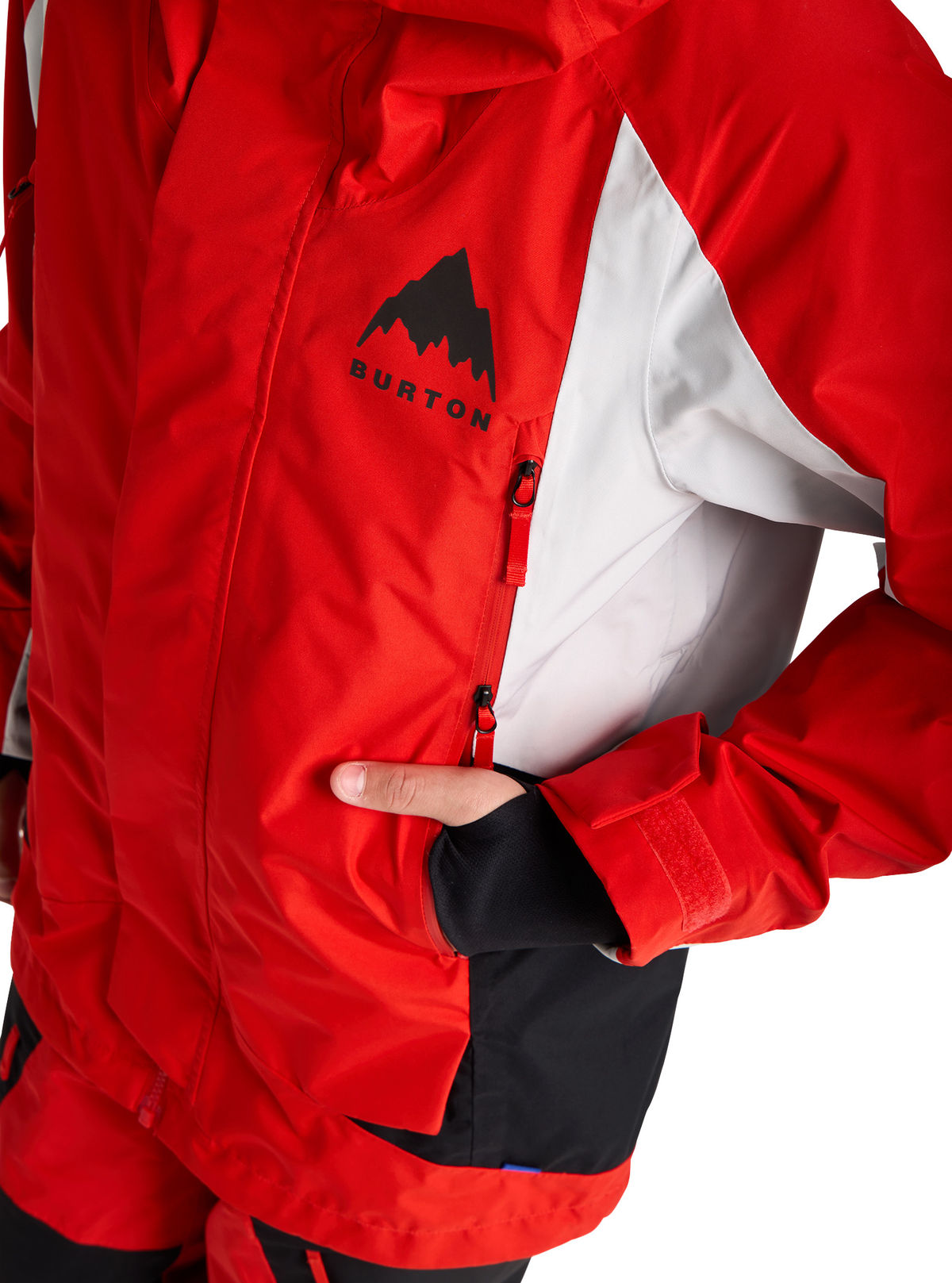 Kids' Burton GORE-TEX Shell Jacket - Flame Scarlet / True Black - Burton Jacket Outerwear - alternate view 7