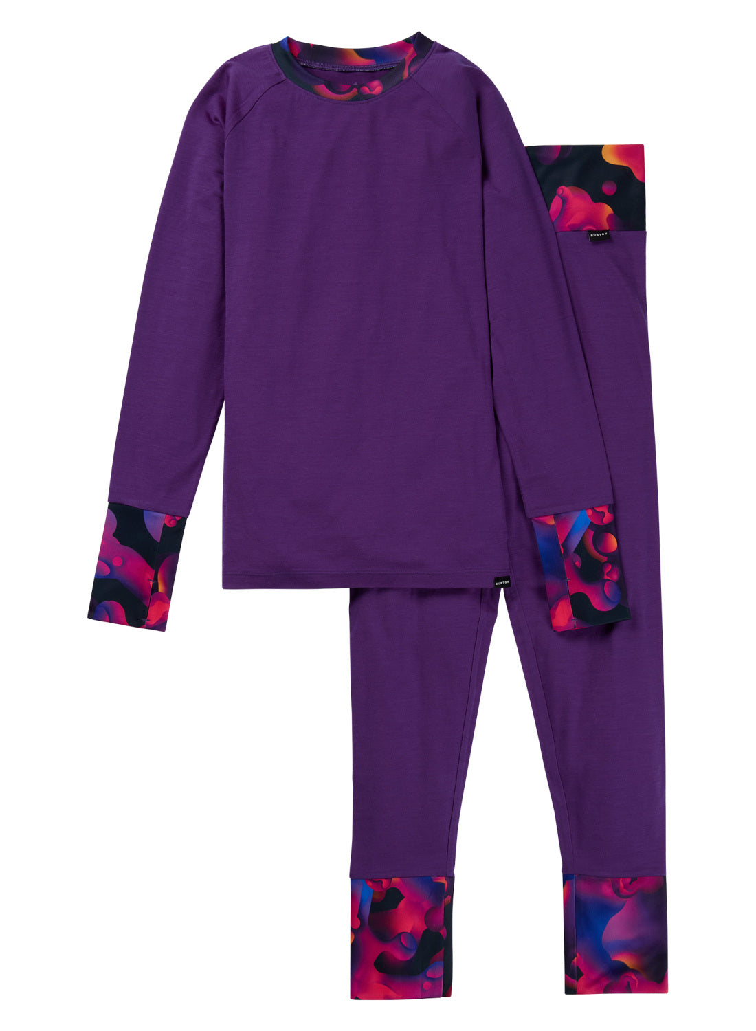Kids' & Toddlers' Burton Merino Wool Base Layer Set - Imperial Purple