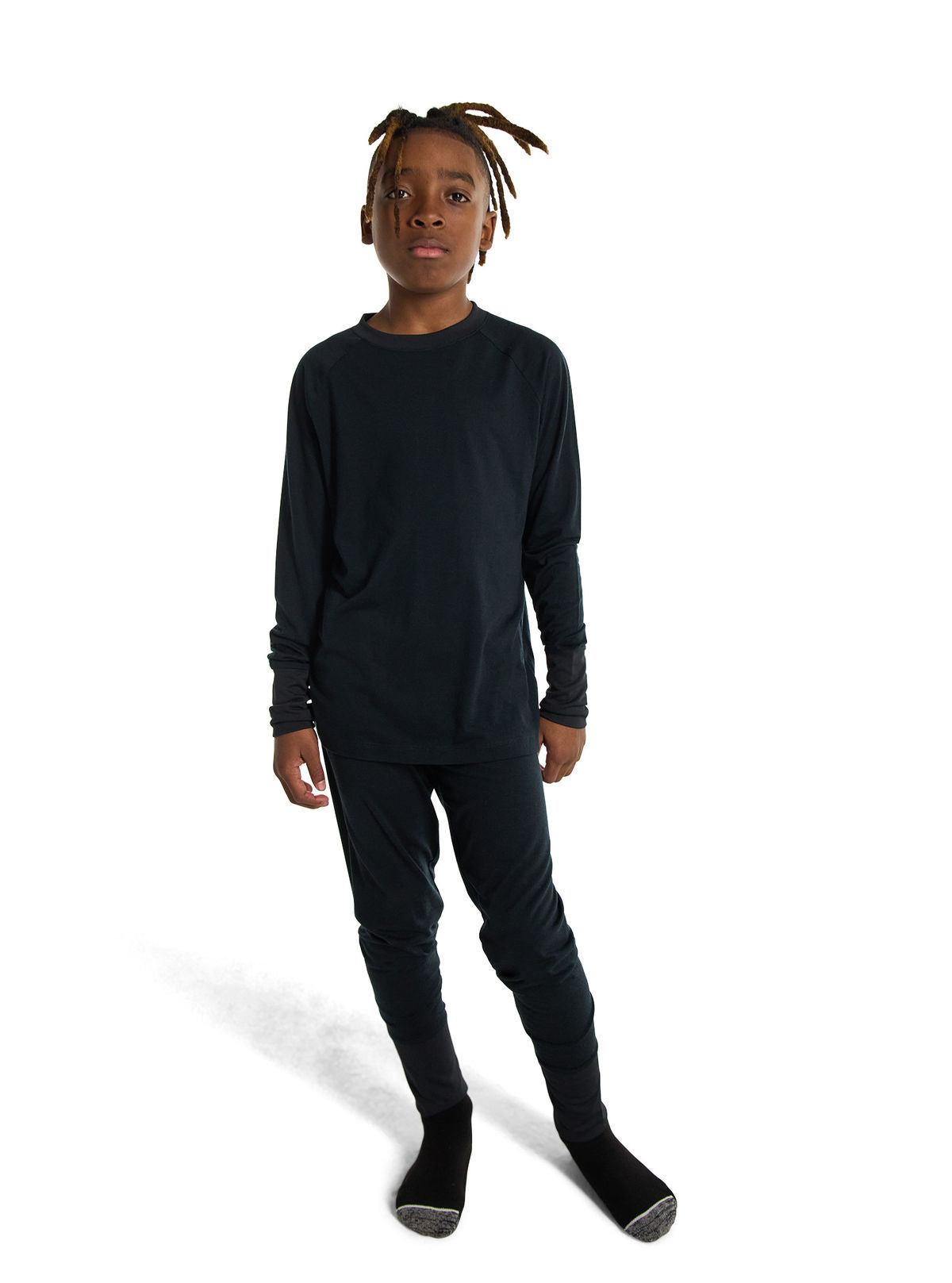 Kids' & Toddlers' Burton Merino Wool Base Layer Set - True Black - Pants Base