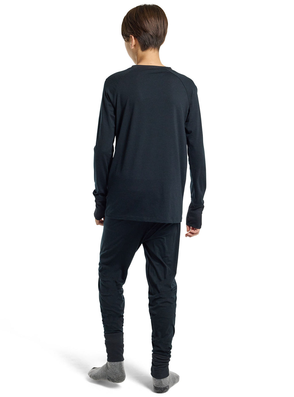 Kids' & Toddlers' Burton Merino Wool Base Layer Set - True Black - Pants Base