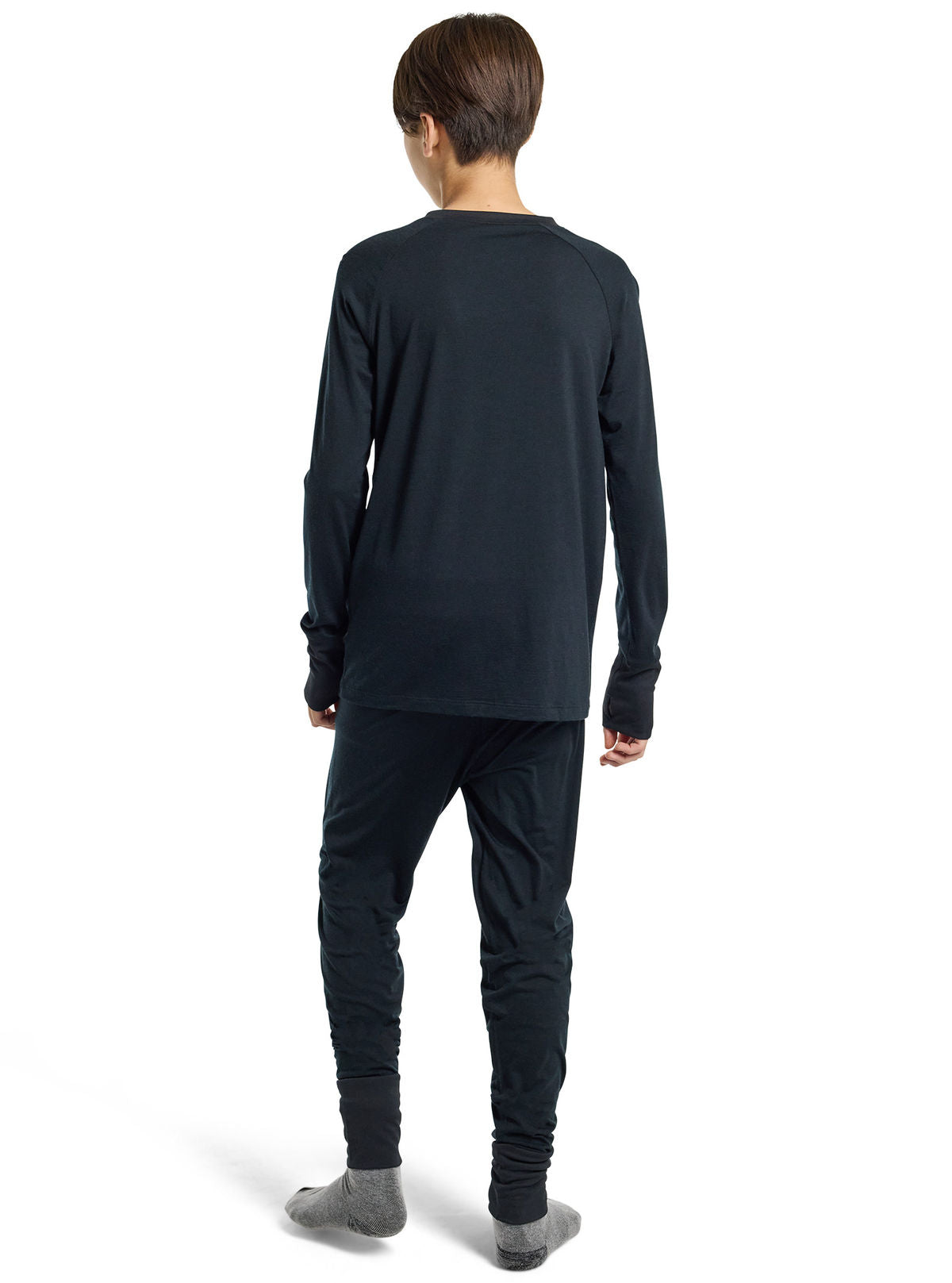 Kids' & Toddlers' Burton Merino Wool Base Layer Set - True Black - Pants Base
