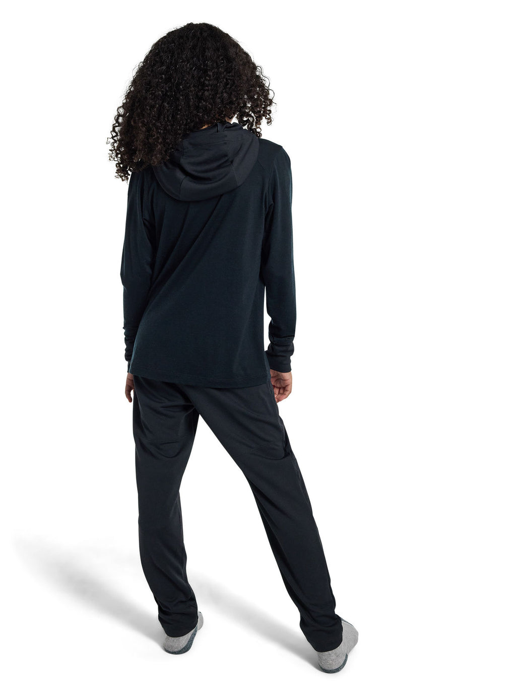 Kids' Burton Outbeam Merino Wool Set - True Black - Pants Base