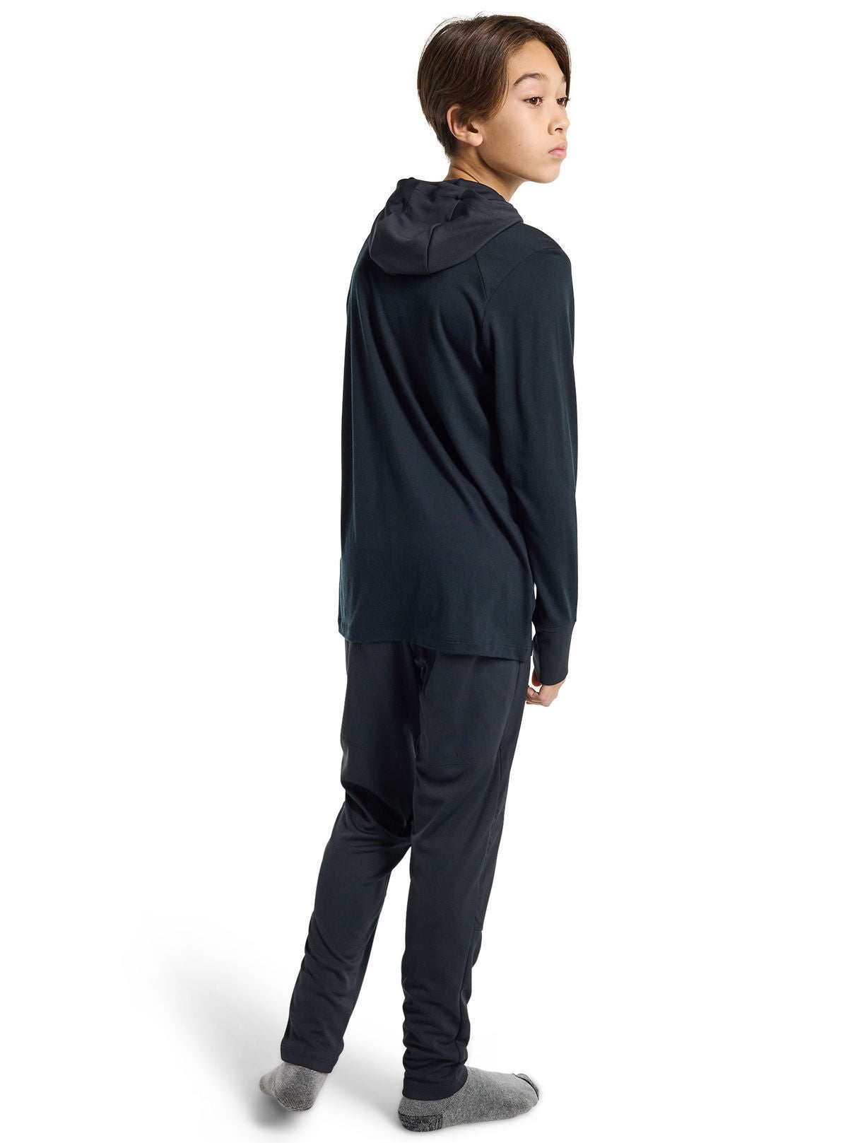 Kids' Burton Outbeam Merino Wool Set - True Black - Pants Base