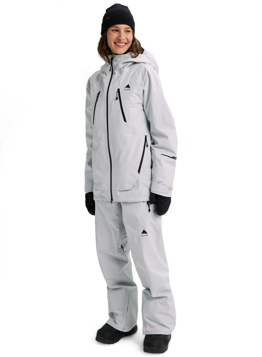 Women's Burton Reserve GORE-TEX 2L Jacket - Gray Cloud - Burton Jacket Outerwear - alternate view 2