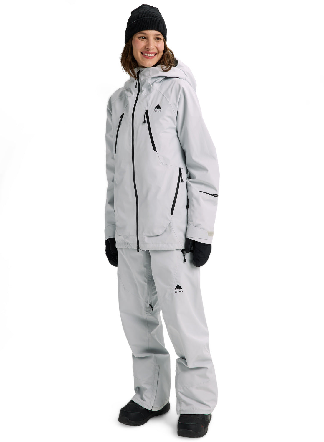 Women's Burton Reserve GORE-TEX 2L Jacket - Gray Cloud - Burton Jacket Outerwear - alternate view 2