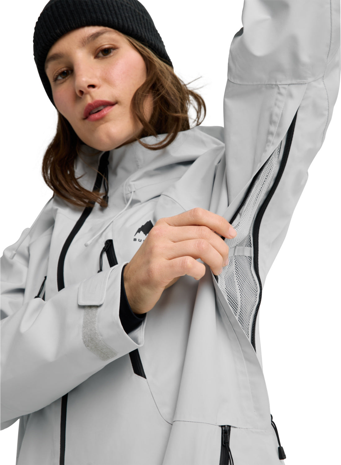 Women's Burton Reserve GORE-TEX 2L Jacket - Gray Cloud - Burton Jacket Outerwear - alternate view 7