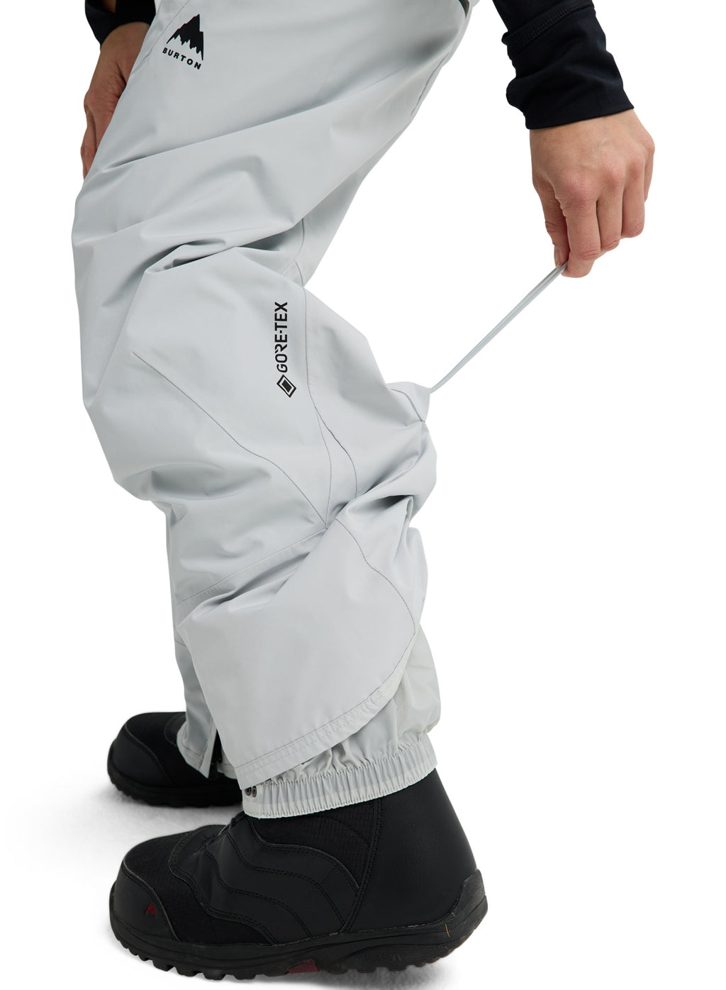 Women's Burton Reserve GORE-TEX 2L Bib Pants - Gray Cloud - Burton Bibs Outerwear - alternate view 8