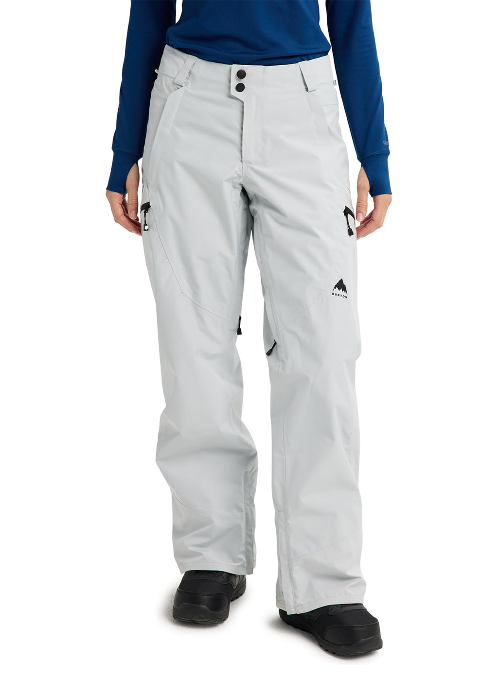 Women's Burton Reserve GORE-TEX 2L Pants - Gray Cloud - Burton Pants Outerwear - alternate view 3