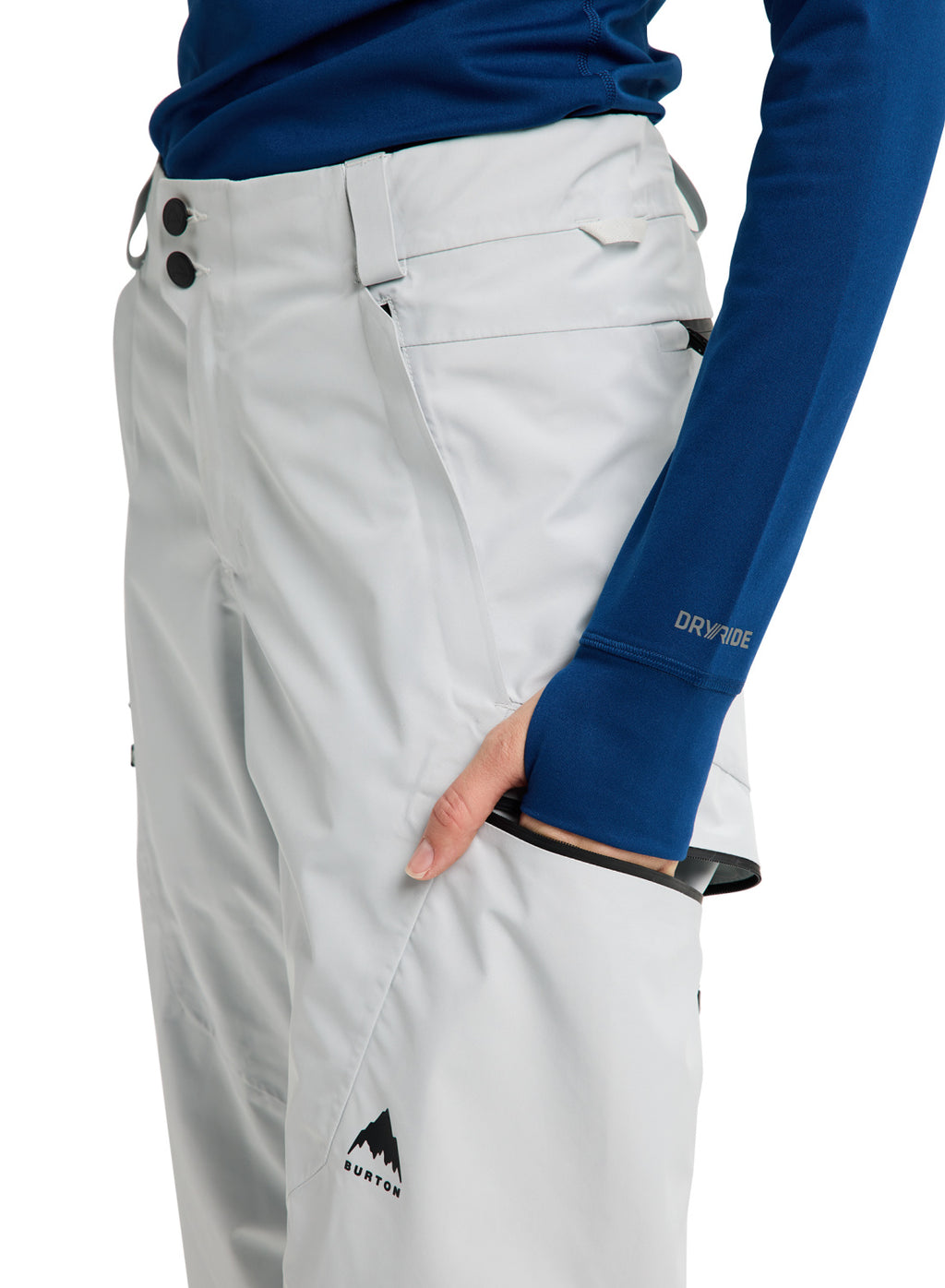 Women's Burton Reserve GORE-TEX 2L Pants - Gray Cloud - Burton Pants Outerwear - alternate view 6
