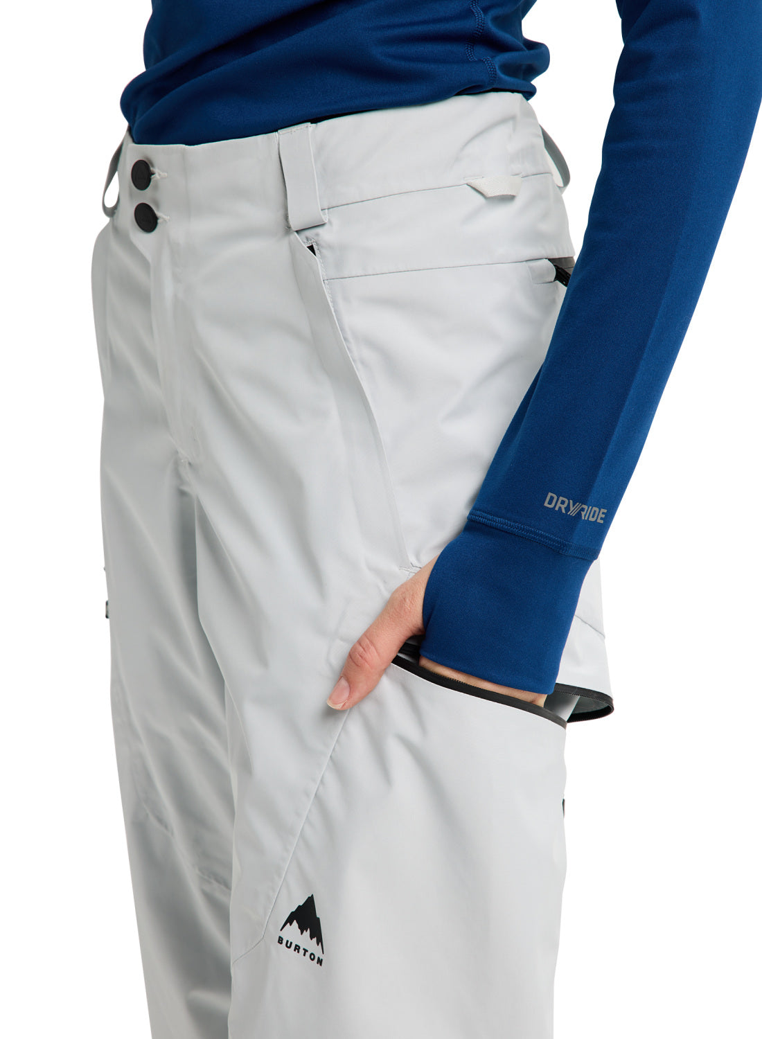 Women's Burton Reserve GORE-TEX 2L Pants - Gray Cloud - Burton Pants Outerwear - alternate view 6