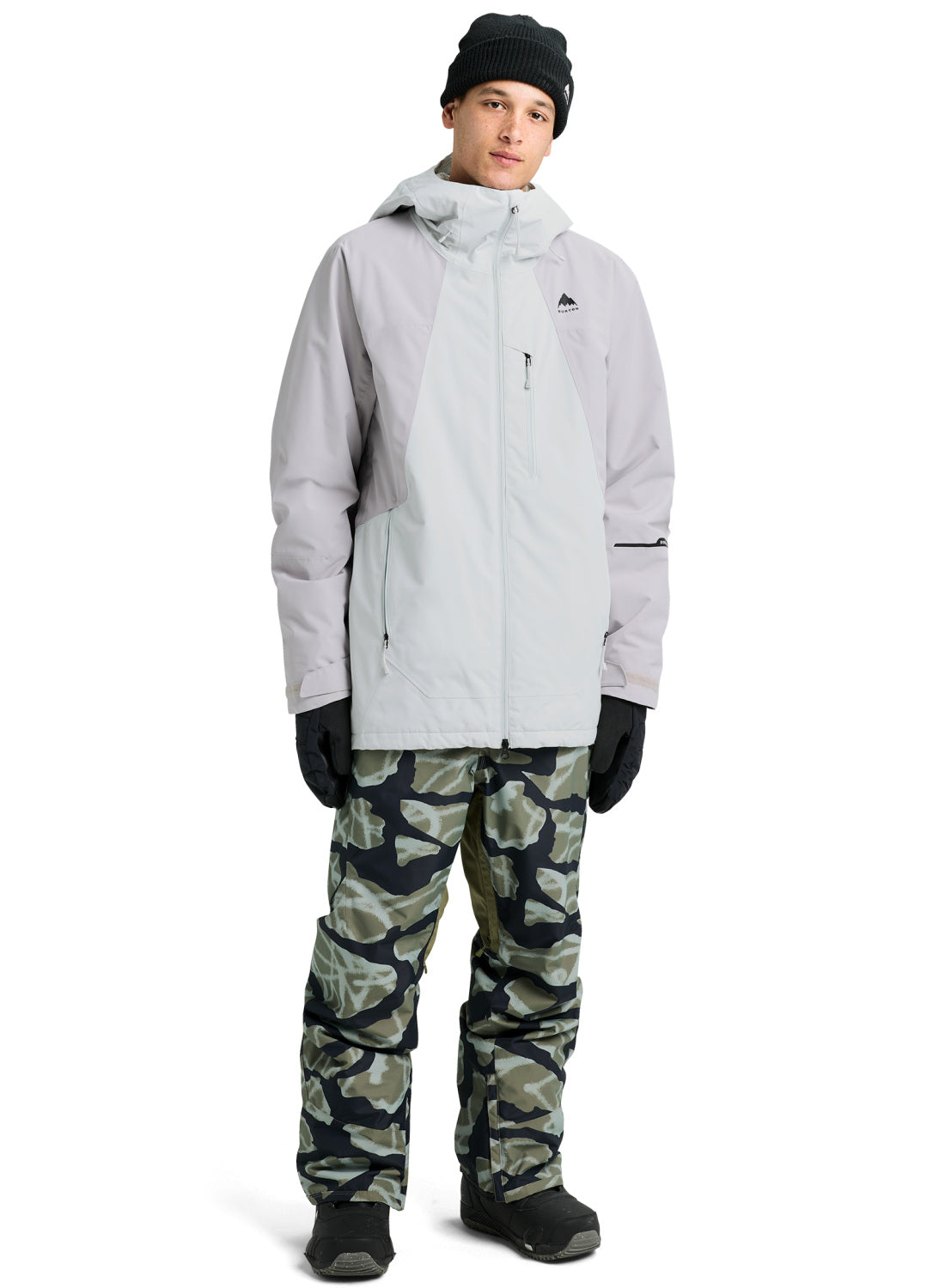 Men's Burton Reserve 2L Insulated Jacket - Gray Cloud / Washed Lavender - Burton Jacket Outerwear - alternate view 2