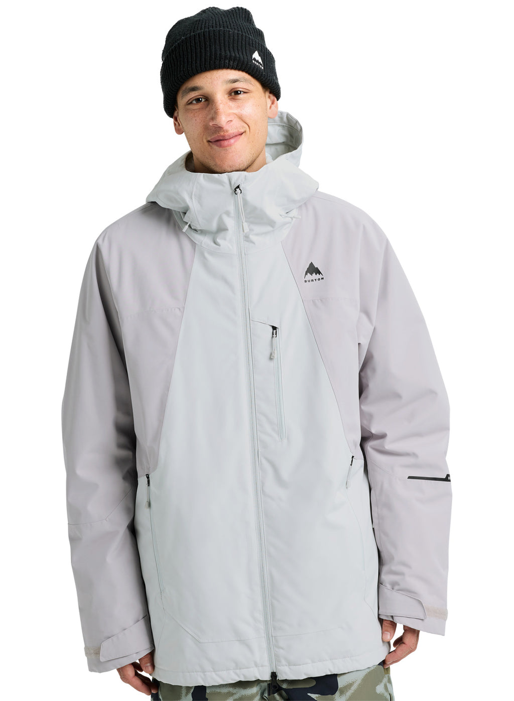 Men's Burton Reserve 2L Insulated Jacket - Gray Cloud/Washed Lavender - Burton Jacket Outerwear - alternate view 3