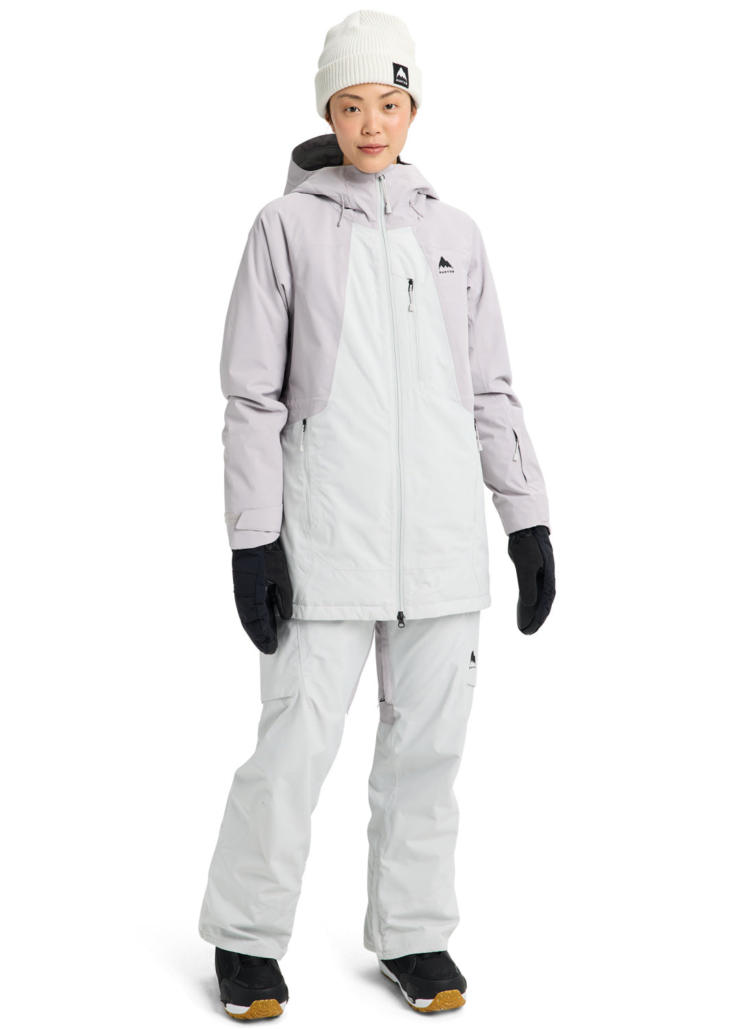 Women's Burton Reserve 2L Insulated Jacket - Washed Lavender/Gray Cloud - Burton Jacket Outerwear - alternate view 2