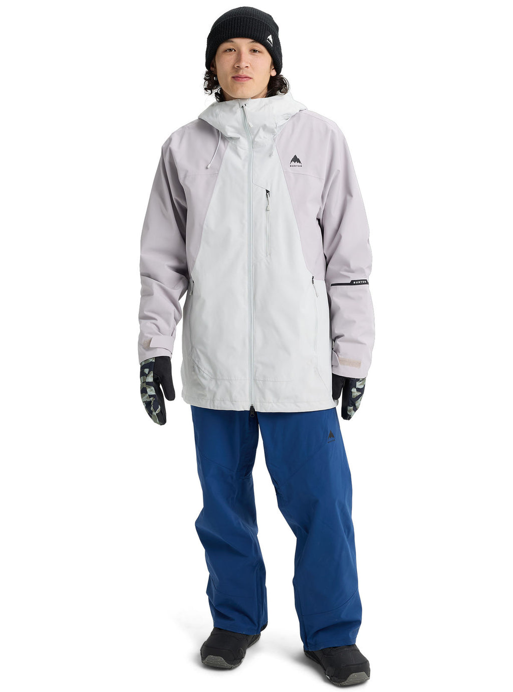 Men's Burton Reserve 2L Jacket - Gray Cloud / Washed Lavender - Burton Jacket Outerwear - alternate view 2