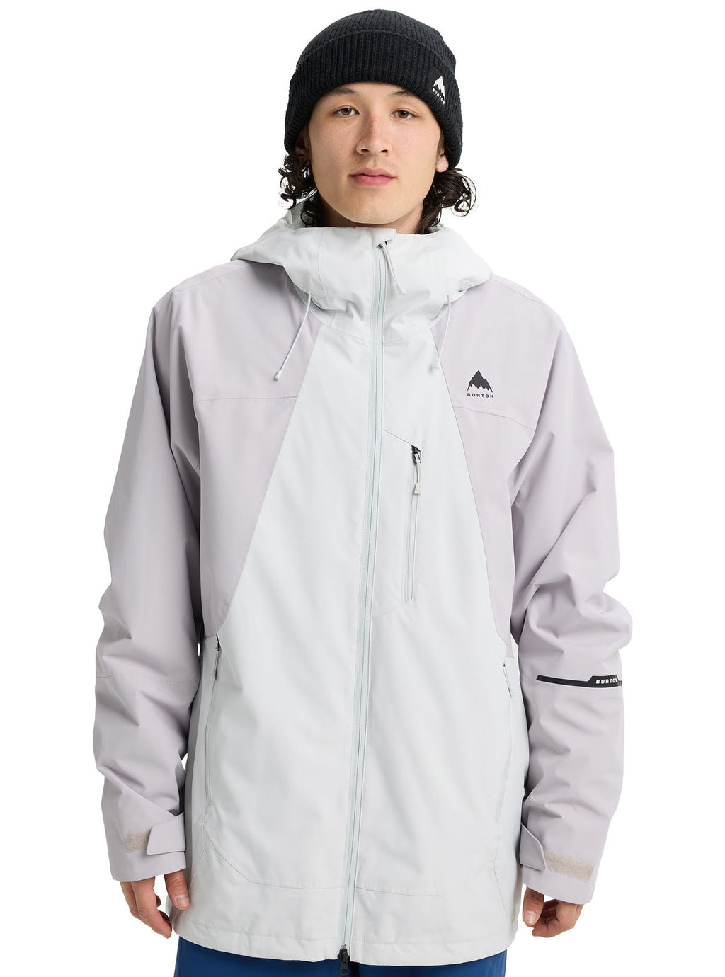 Men's Burton Reserve 2L Jacket - Gray Cloud / Washed Lavender - Burton Jacket Outerwear - alternate view 3