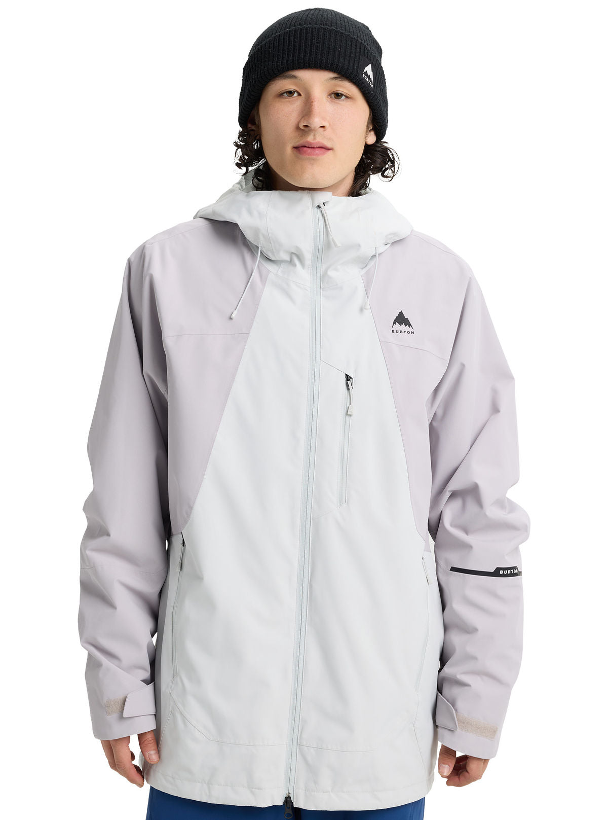 Men's Burton Reserve 2L Jacket - Gray Cloud / Washed Lavender - Burton Jacket Outerwear - alternate view 3