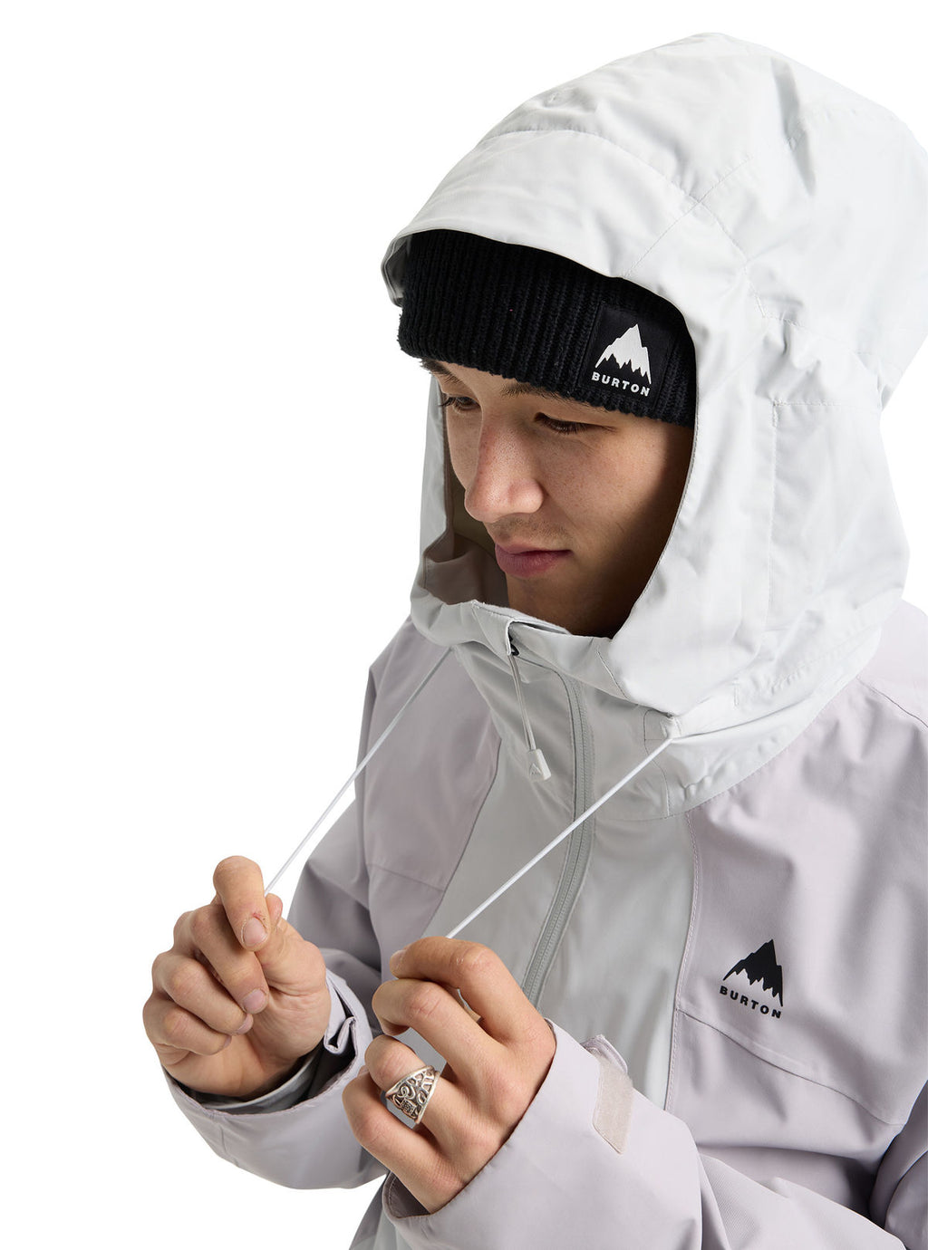 Men's Burton Reserve 2L Jacket - Gray Cloud / Washed Lavender - Burton Jacket Outerwear - alternate view 5