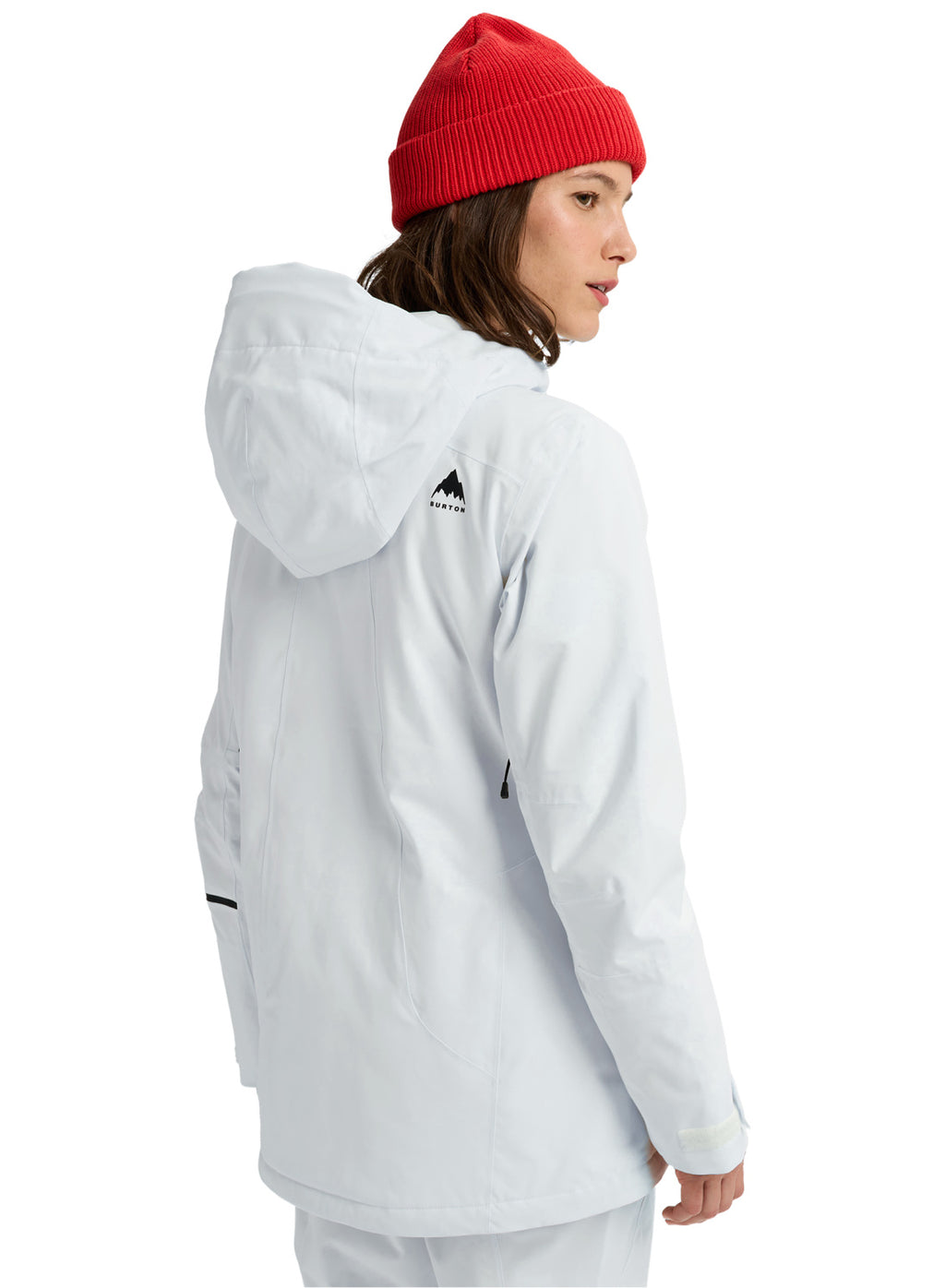 Women's Burton Reserve 2L Insulated Stretch Slim Jacket - Stout White - Burton Jacket Outerwear - alternate view 4