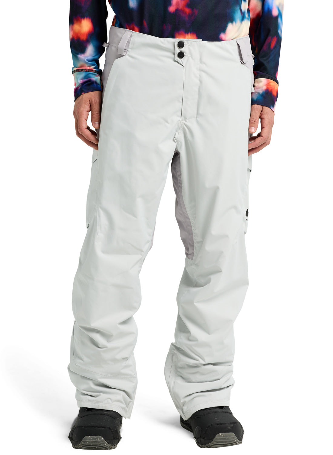 Men's Burton Reserve 2L Insulated Pants - Gray Cloud / Washed Lavender - Burton Pants Outerwear - alternate view 3