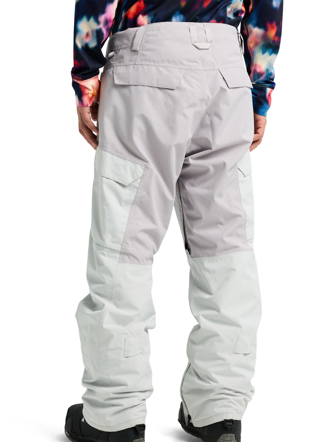 Men's Burton Reserve 2L Insulated Pants - Gray Cloud / Washed Lavender - Burton Pants Outerwear - alternate view 4