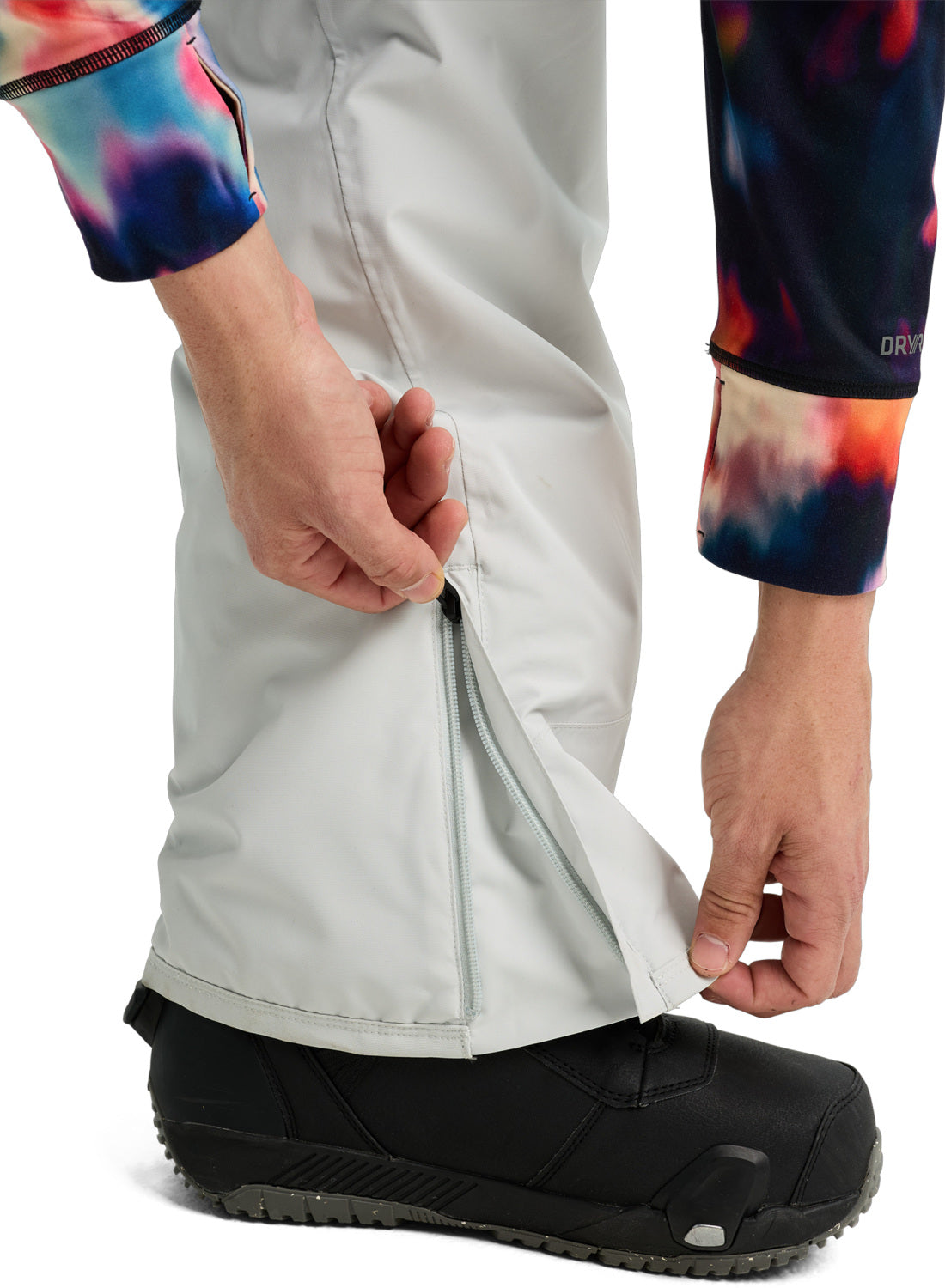 Men's Burton Reserve 2L Insulated Pants - Gray Cloud / Washed Lavender - Burton Pants Outerwear - alternate view 5