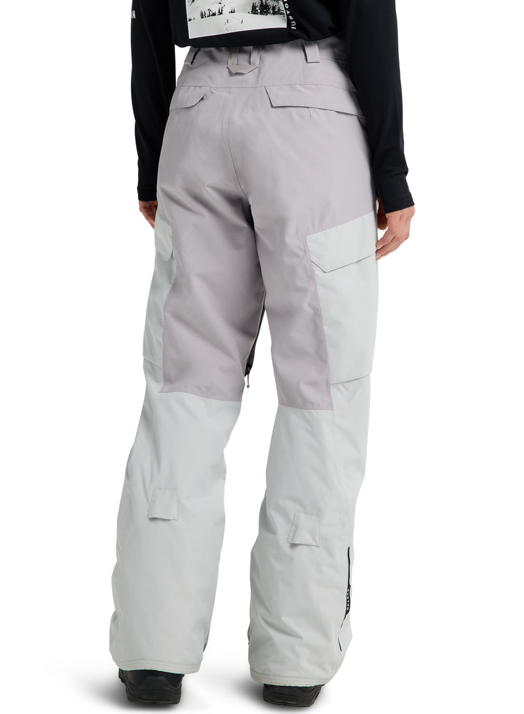 Women's Burton Reserve 2L Insulated Pants - Gray Cloud / Washed Lavender - Burton Pants Outerwear - alternate view 4