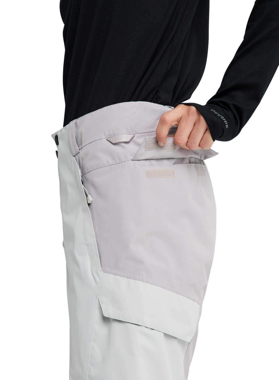 Women's Burton Reserve 2L Insulated Pants - Gray Cloud / Washed Lavender - Burton Pants Outerwear - alternate view 6