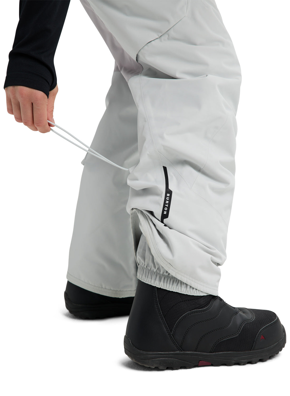 Women's Burton Reserve 2L Insulated Pants - Gray Cloud / Washed Lavender - Burton Pants Outerwear - alternate view 8