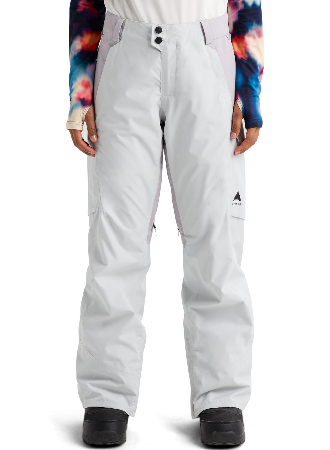 Women's Burton Reserve 2L Pants - Gray Cloud / Washed Lavender - Burton Pants Outerwear - alternate view 3