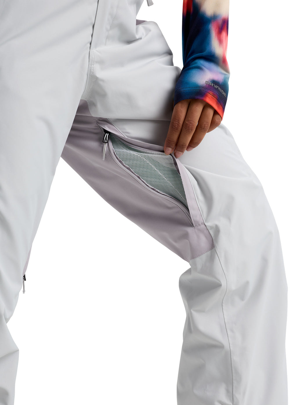 Women's Burton Reserve 2L Pants - Gray Cloud / Washed Lavender - Burton Pants Outerwear - alternate view 7