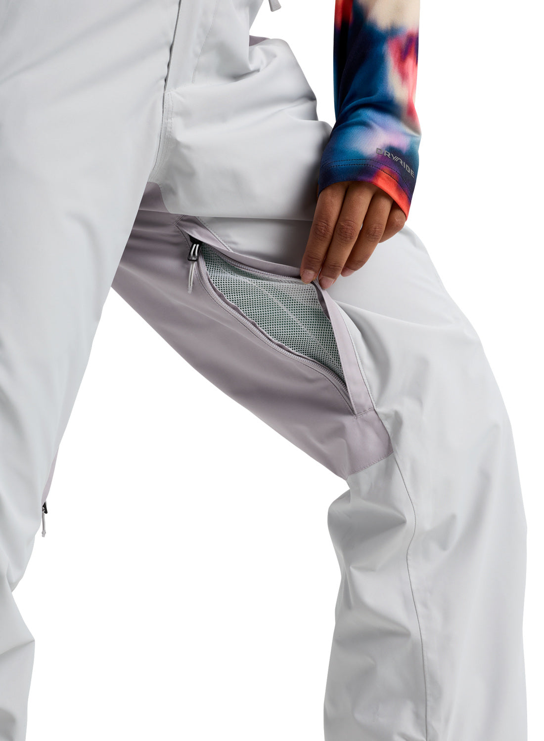 Women's Burton Reserve 2L Pants - Gray Cloud / Washed Lavender - Burton Pants Outerwear - alternate view 7