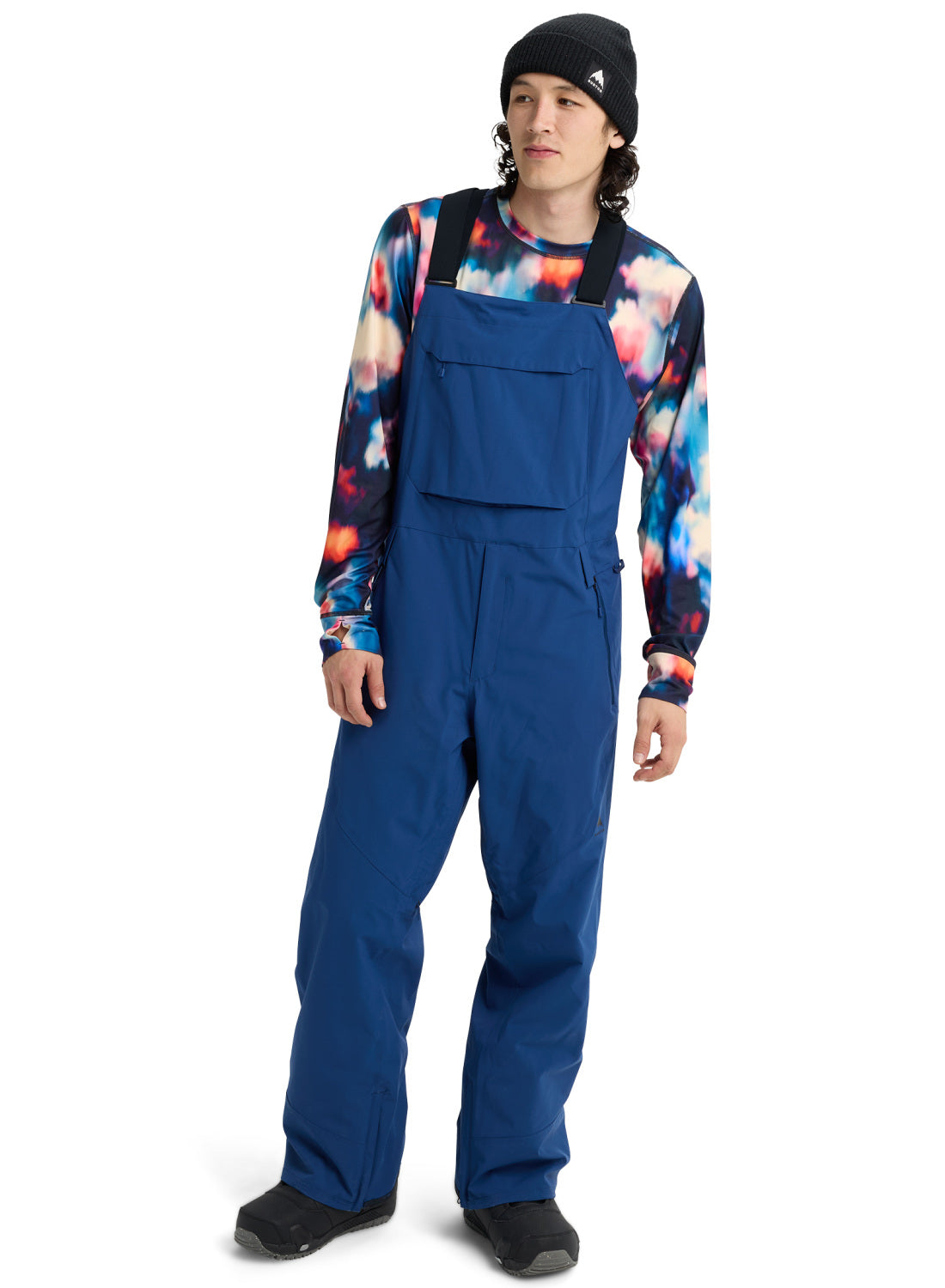 Men's Burton Reserve 2L Stretch Bib Pants - Nightfall - Burton Bibs Outerwear - alternate view 2