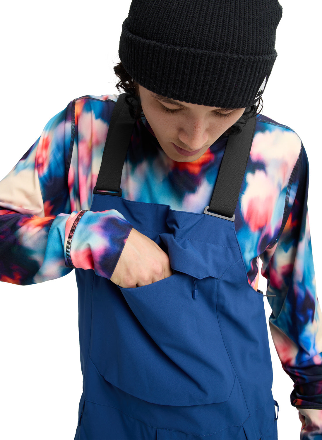 Men's Burton Reserve 2L Stretch Bib Pants - Nightfall - Burton Bibs Outerwear - alternate view 6