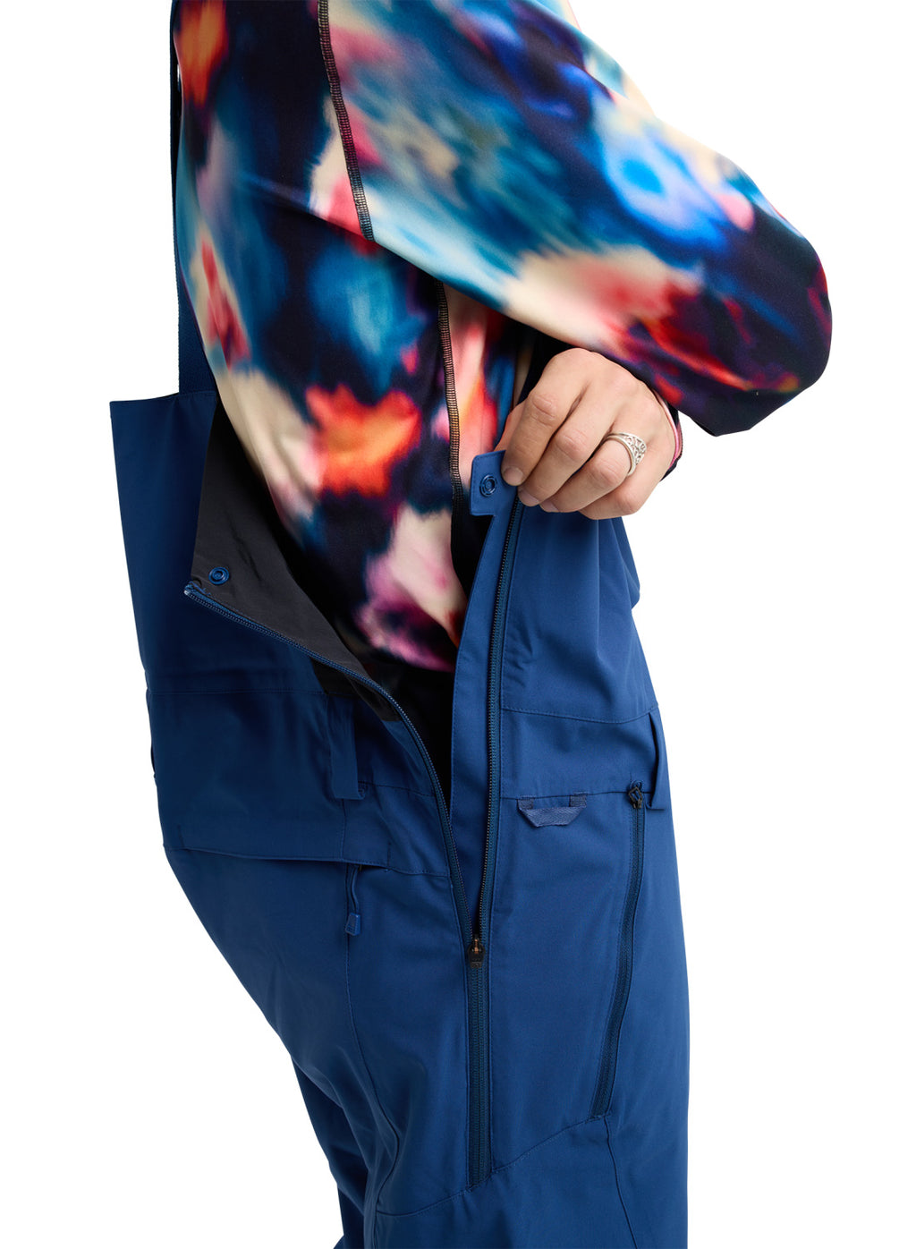 Men's Burton Reserve 2L Stretch Bib Pants - Nightfall - Burton Bibs Outerwear - alternate view 7