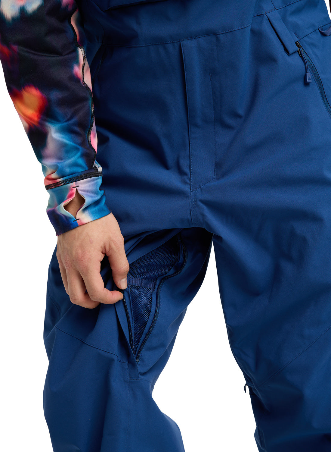 Men's Burton Reserve 2L Stretch Bib Pants - Nightfall - Burton Bibs Outerwear - alternate view 8