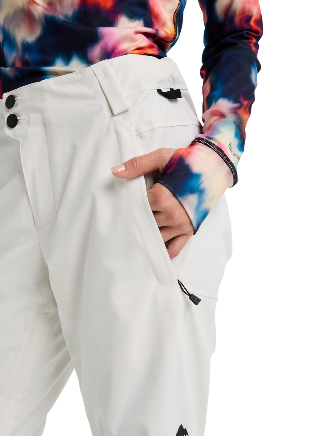 Women's Burton Reserve 2L Stretch Pants - Stout White - Burton Pants Outerwear - alternate view 6