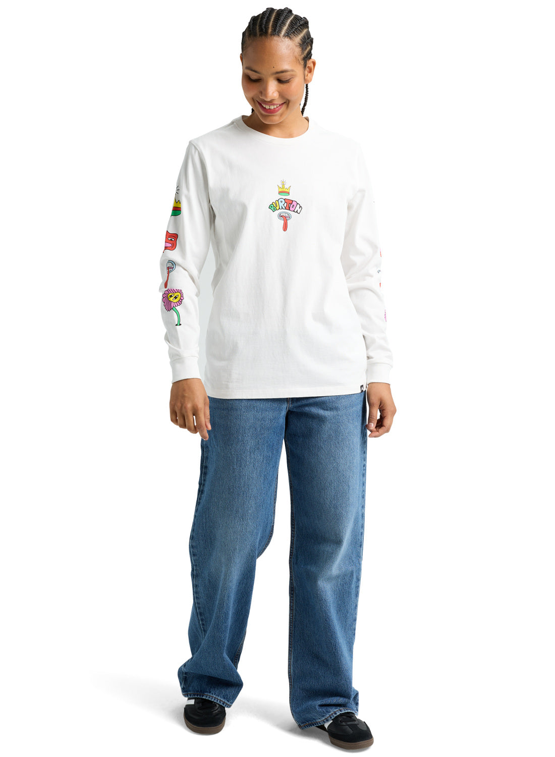 Burton Counterbalance 26 Long Sleeve T-Shirt - Stout White - Ls Tee Apparel