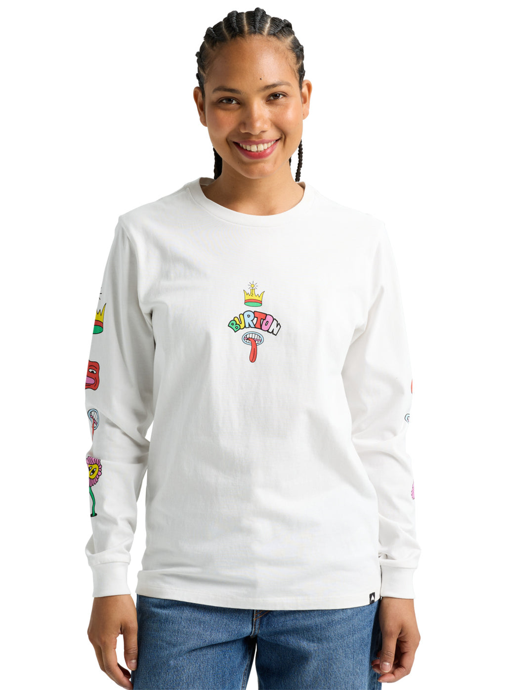 Burton Counterbalance 26 Long Sleeve T-Shirt - Stout White - Ls Tee Apparel
