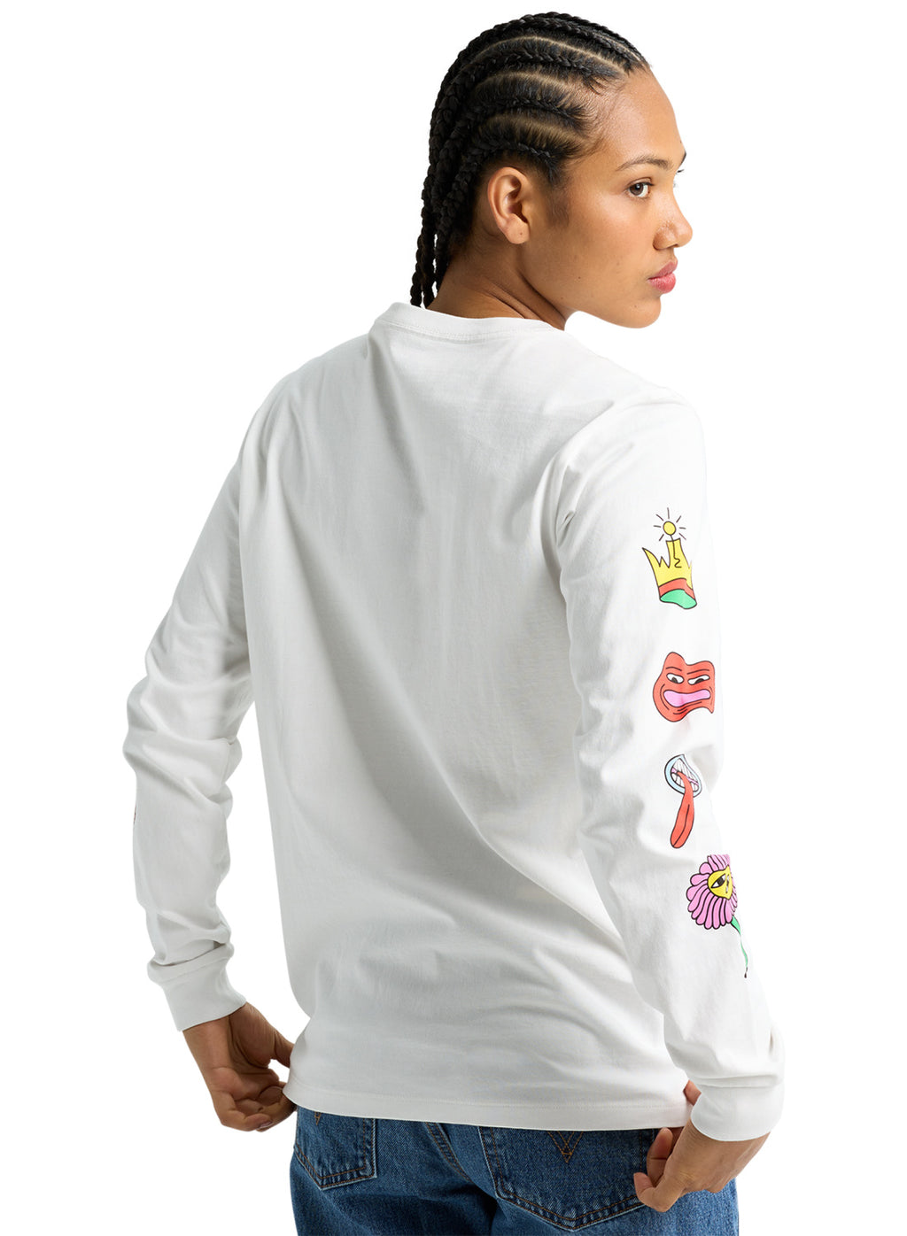 Burton Counterbalance 26 Long Sleeve T-Shirt - Stout White - Ls Tee Apparel