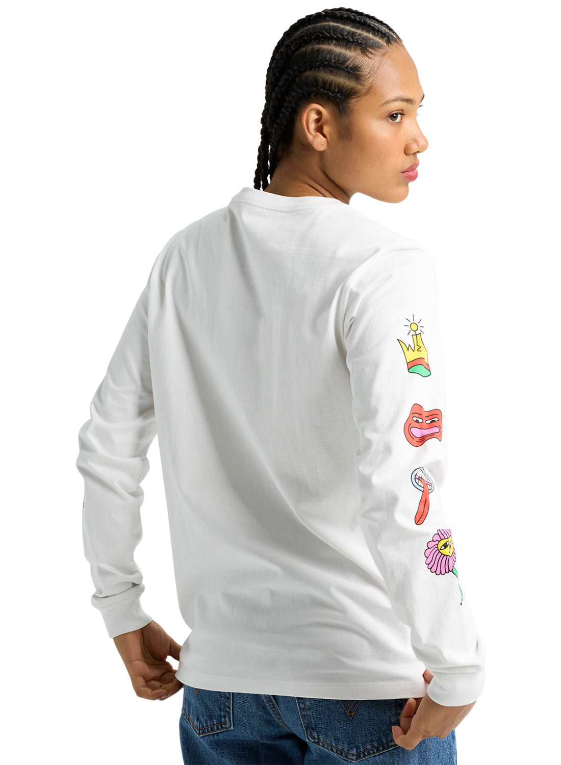 Burton Counterbalance 26 Long Sleeve T-Shirt - Stout White - Ls Tee Apparel