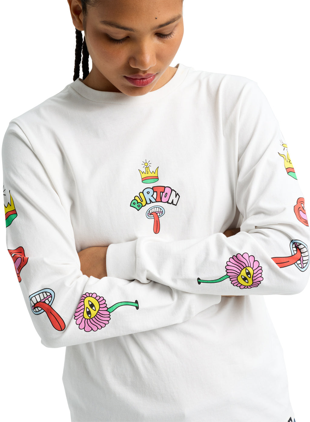 Burton Counterbalance 26 Long Sleeve T-Shirt - Stout White - Ls Tee Apparel