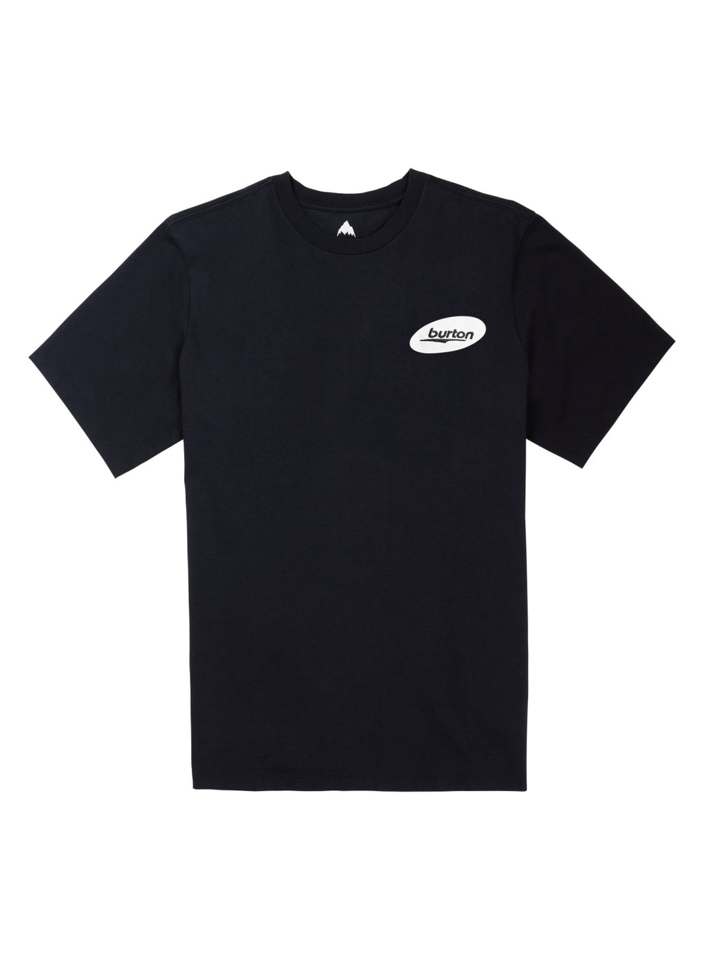 Burton Heavyweight Logo Short Sleeve T-Shirt - True Black - Burton Ss Tee Apparel