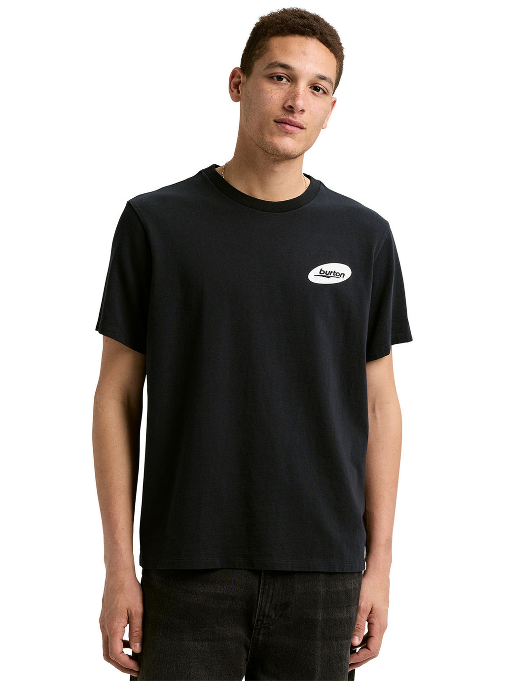 Burton Heavyweight Logo Short Sleeve T-Shirt - True Black - Burton Ss Tee Apparel - alternate view 7