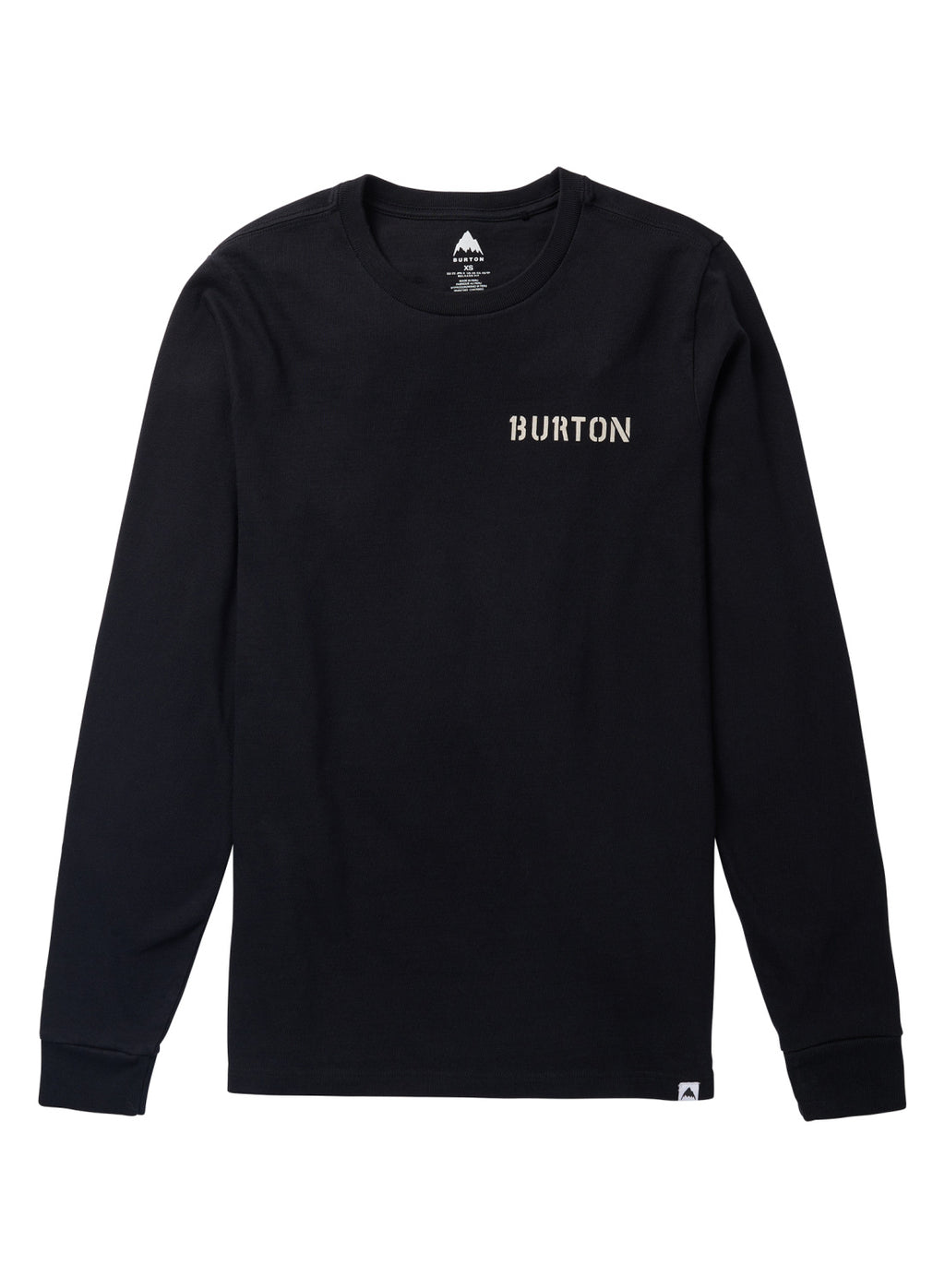 Burton Heavyweight Photo Long Sleeve T-Shirt - True Black - Burton Ls Tee Apparel