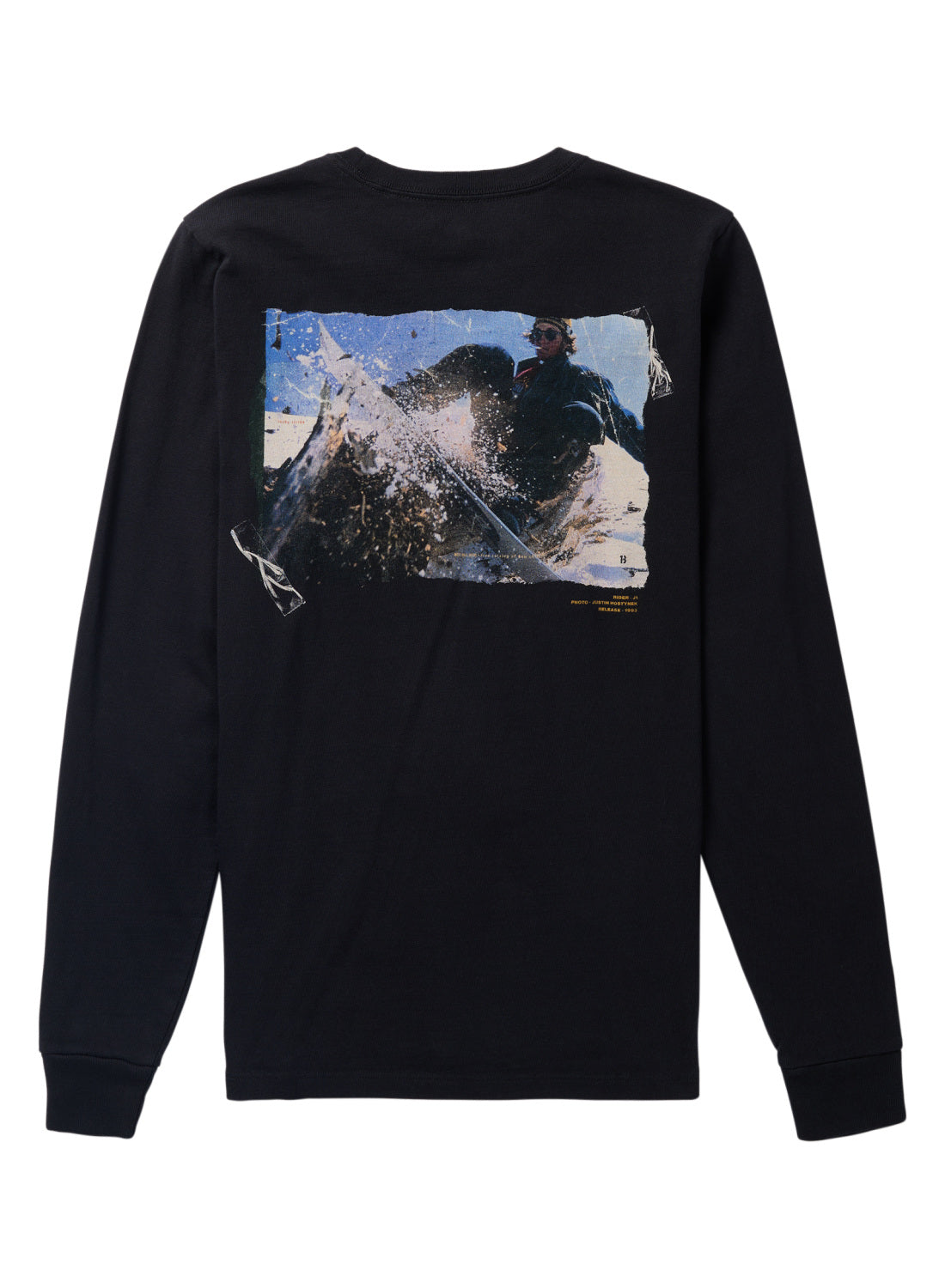 Burton Heavyweight Photo Long Sleeve T-Shirt - True Black - Burton Ls Tee Apparel - alternate view 2